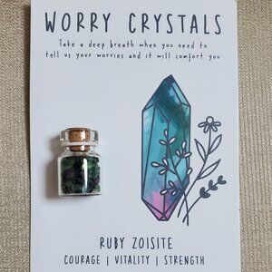 Ruby Zoisite Worry Crystals